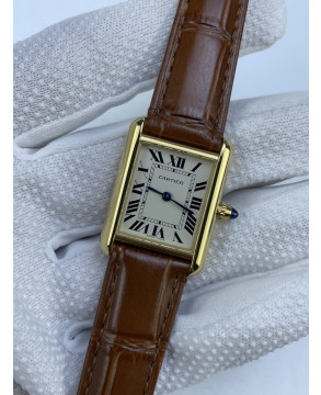 (준비완료/특급배송 )NO.3053/AF공장 까르띠에 탱크머스트 22미리 스몰사이즈 옐로우골드