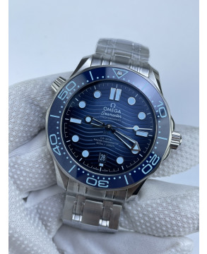(준비완료/특급배송)NO.3217/VS공장 오메가 씨마스터 다이버 300M 스틸 블루다이얼 브레이슬릿V4 VS8800 (최신무브업버전)